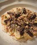 Gluten-Free Dessert Pizza with Miso Cream & Dates
