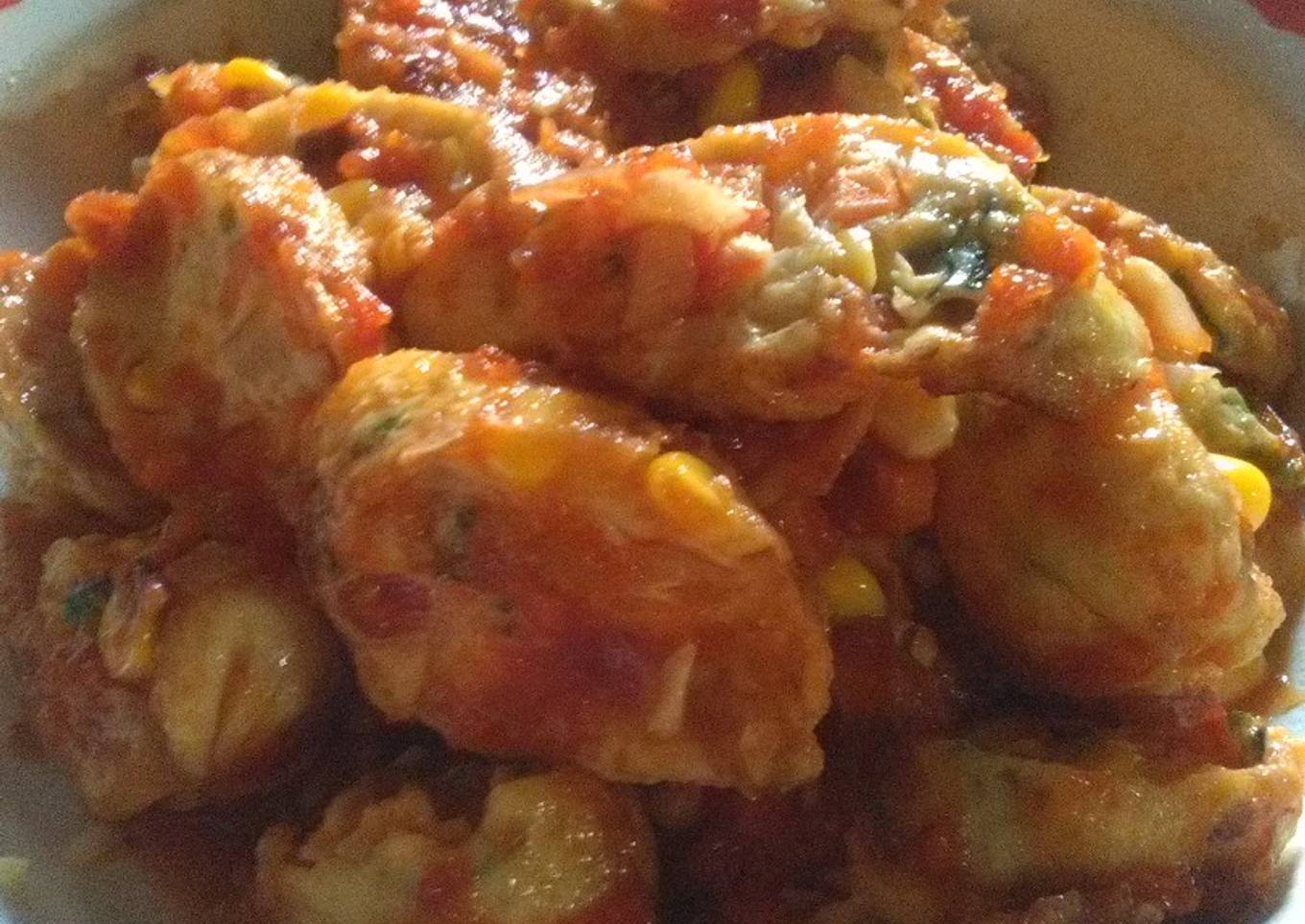 Rolade teyur (telur dan sayur) tersimple