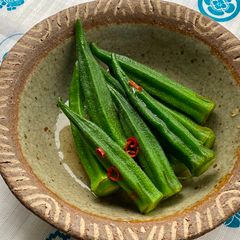Japanese Okra Pickles A picture of Japanese Okra Pickles.