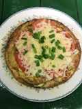 Tortilla de calabacitas con queso