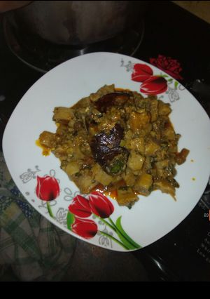 A picture of Kekefia(plantain porridge)recipe.