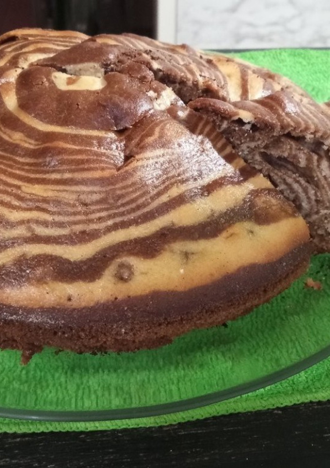 Una foto de Torta cebra