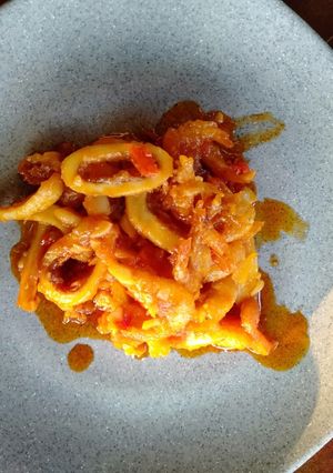 Foto resep Udang cumi asam pedas