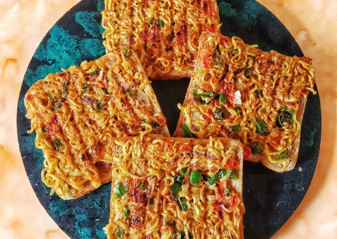 Grilled Maggi Egg Toast