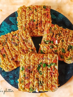 A picture of Grilled Maggi Egg Toast.
