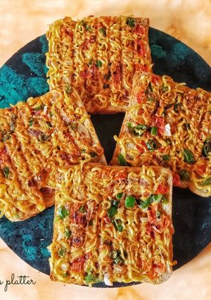 A picture of Grilled Maggi Egg Toast.