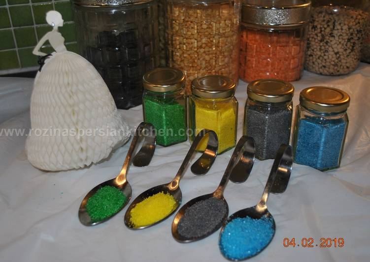 Simple Way to Prepare Favorite Coloured Sugar