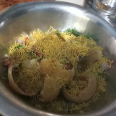 A picture of Green Peas Masala Puri- Chennai Special.