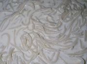 Una foto de espagueti blanco con crema