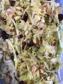 A picture of Cranberry Almond Slaw.