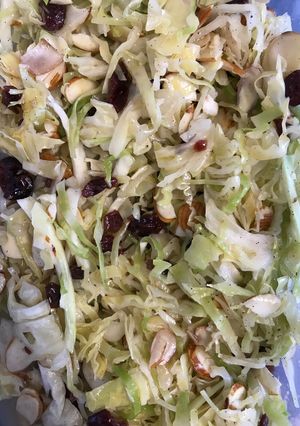 A picture of Cranberry Almond Slaw.