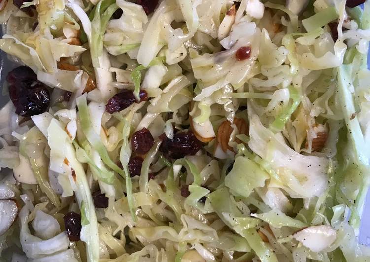 Steps to Make Perfect Cranberry Almond Slaw