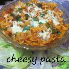 Baked Red pasta in red sauce A picture of Baked Red pasta in red sauce.