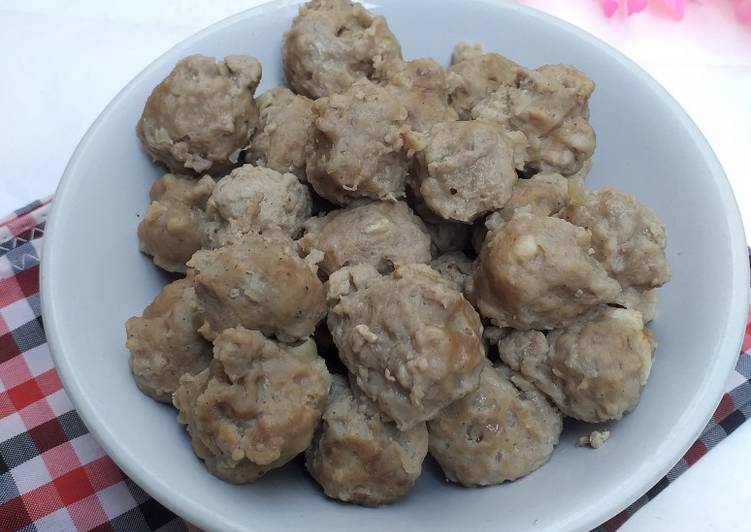 makanan 13.77 Bakso daging kambing(diblender) Anti Gagal
