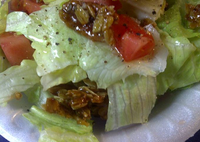 Recipe of Favorite Salad with  a crunch topping
