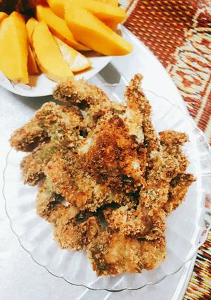 Hình của món Cá rô phi chiên xù.