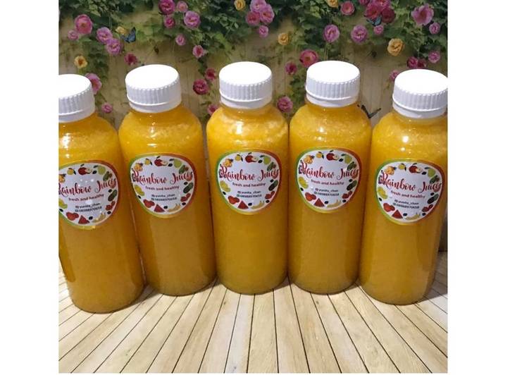 Cara Gampang Menyiapkan Diet Juice Pineapple Turmeric Mango Lemon Anti Gagal