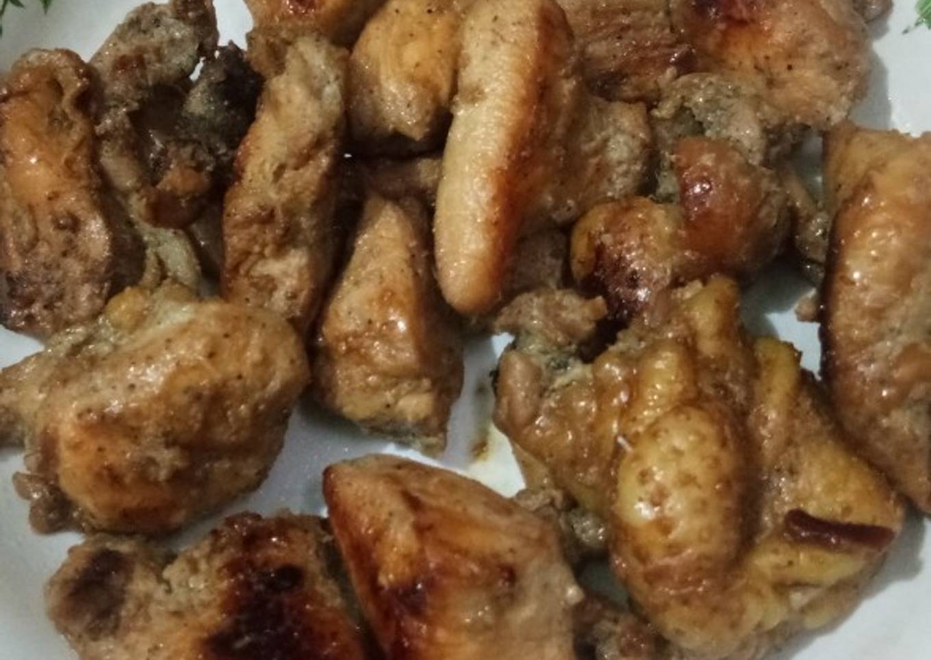 Menu Diet : Ayam Panggang Bumbu Teriyaki (pake teflon)