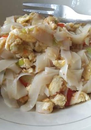 Foto resep Seblak kwetiau dan telur