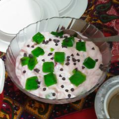 Creamy Fruity Trifle😃😃 A picture of Creamy Fruity Trifle😃😃.