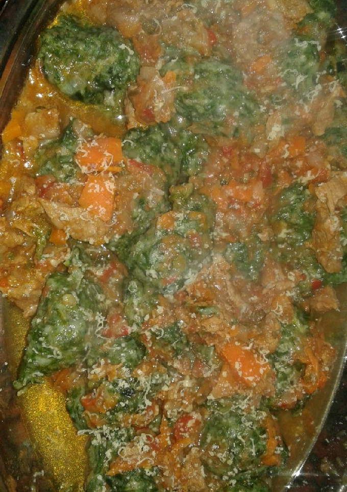 Una foto de Malfatti de acelga