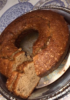 Una foto de Budín de banana y chocolate