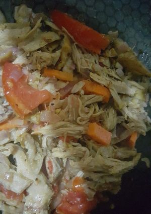 Una foto de Carne mechada o ropa vieja de cerdo
