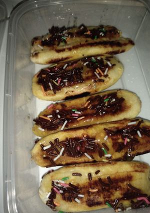 Foto resep Pisang bakar lapis nanas legit (by. trea pwt jateng)