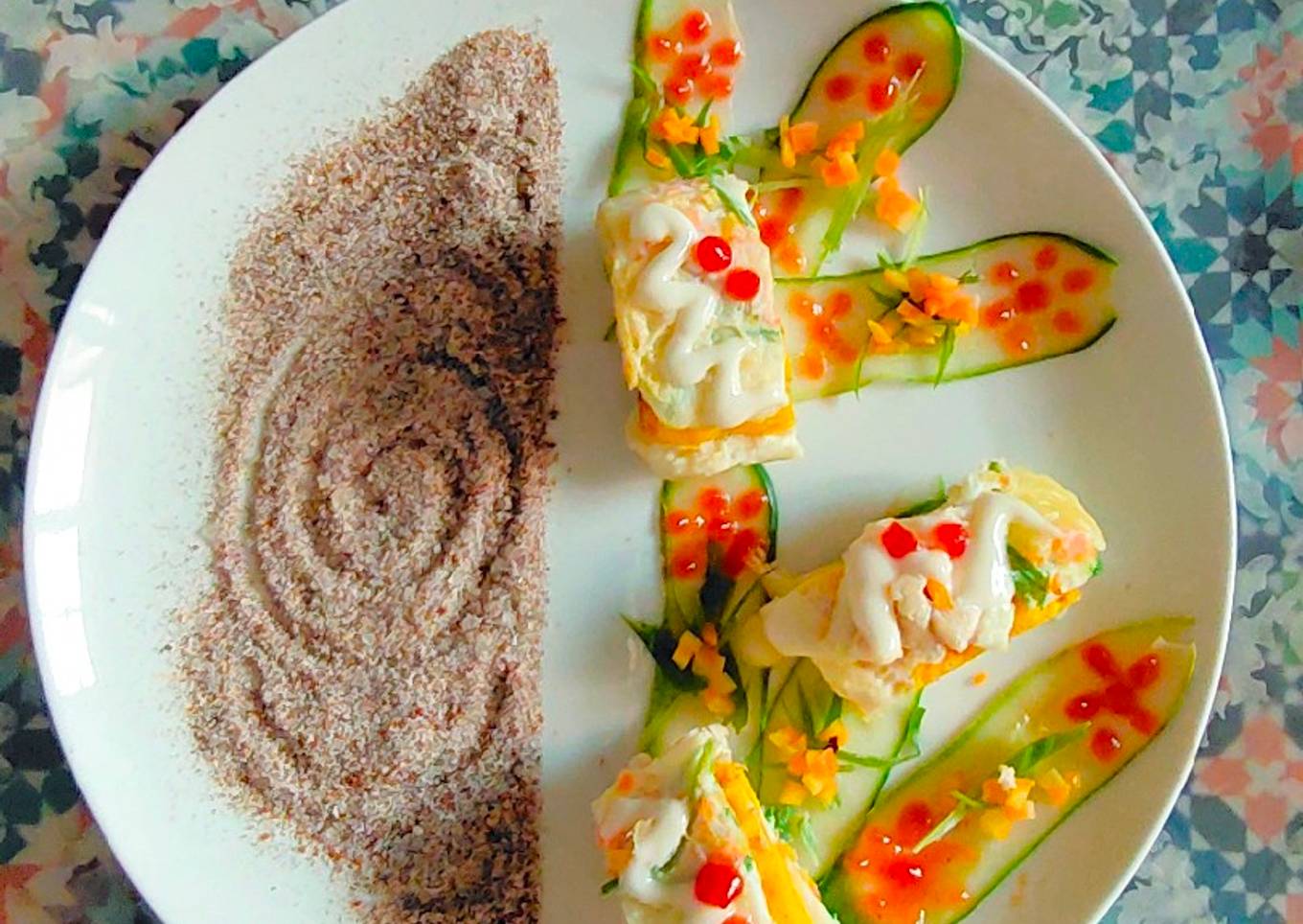 Telur Dadar Gulung Ayam Keju Mozzarella 👉🤍👈🙏🏻👍😍