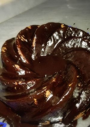 عکسی از دستور کیک خیس شکلاتی