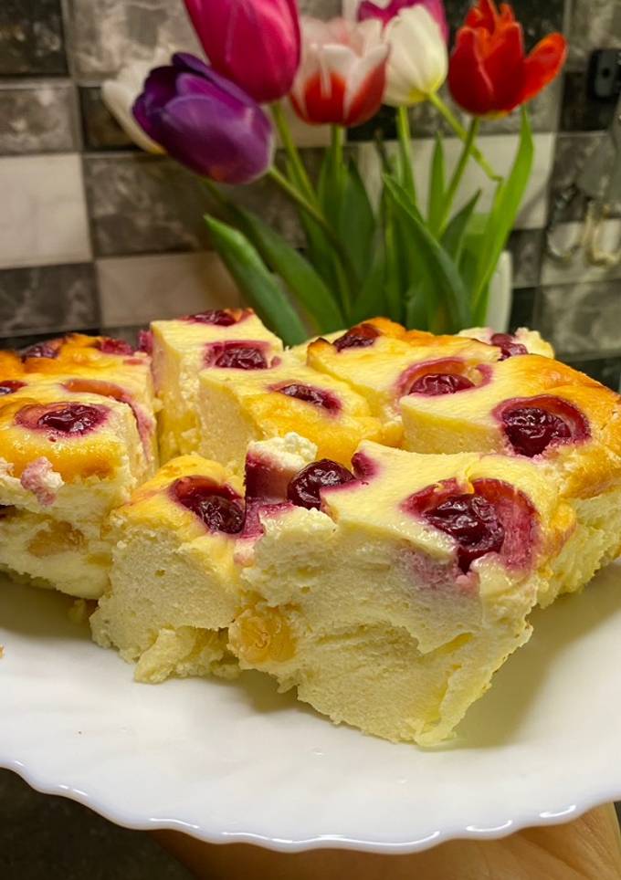 Сирна запіканка на кислому молоці/кефірі🥮