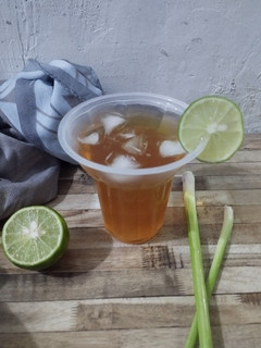Foto resep Es Teh Lemon Sereh