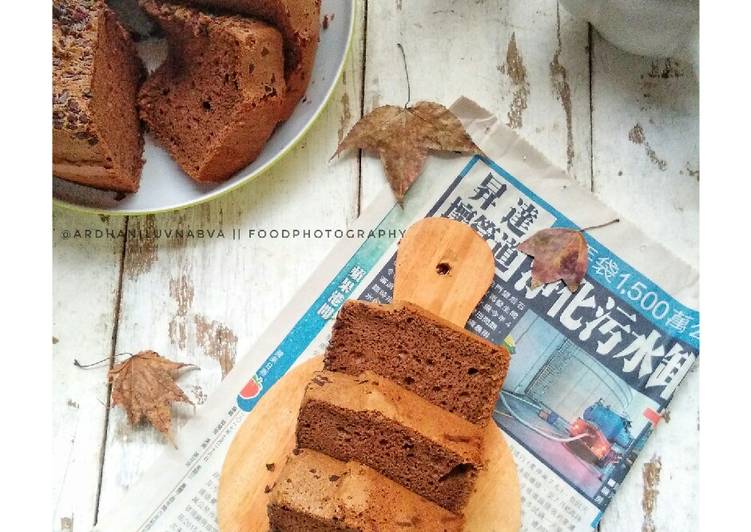 Moist Chocolate Chiffon Cake #BikinRamadanBerkesan