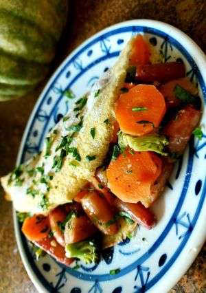 Foto de Crepioca de pinhão com legumes