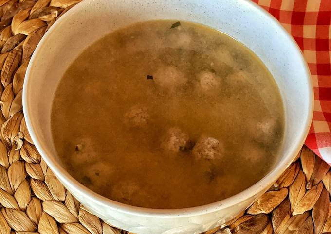 Brodo di carne con polpettine 🌷