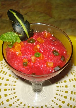 A picture of Watermelon Granita.