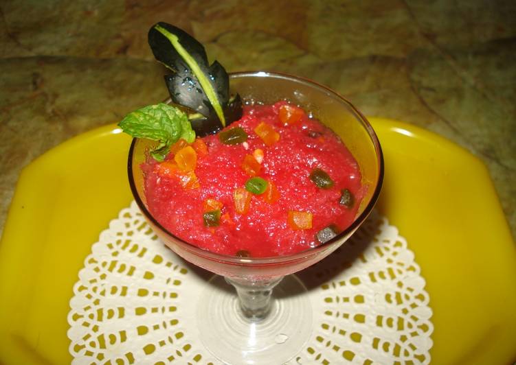 low fat Watermelon Granita | how to make easy Watermelon Granita