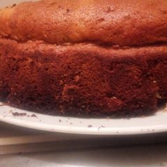 A picture of Simple chocolate cake using a gas cooker.