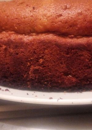 A picture of Simple chocolate cake using a gas cooker.