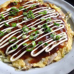 A picture of Okonomiyaki Omelette.