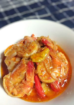Foto resep Udang Tumis Pedas Manis