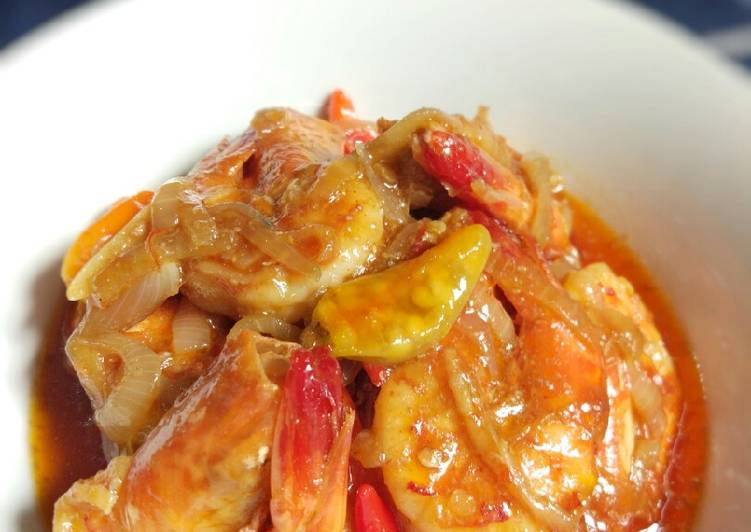 Udang Tumis Pedas Manis