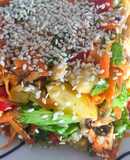 Ensalada Manzana 🍎 y Maní 🥜 con Aderezo Asiático 🥗