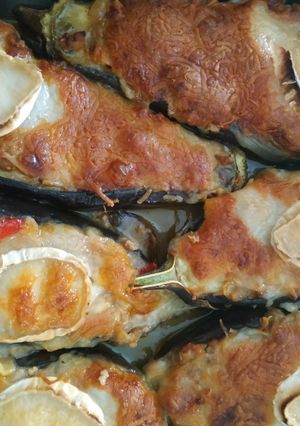 Una foto de Berenjenas rellenas al horno