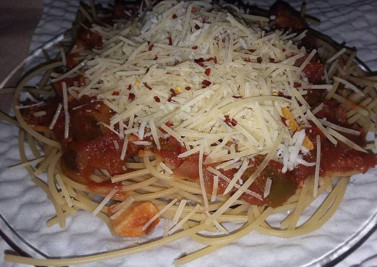 Easiest Way to Make Favorite Xtra Thick & Chunky Veggie Spaghetti 🍝