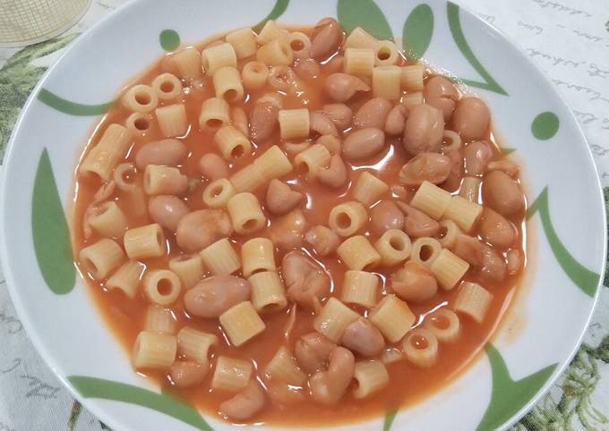 Ricetta Ditaloni rigati e fagioli borlotti di Rosanna Piemontese - Cookpad