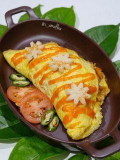 Foto resep Omusoba (Mie goreng bungkus telur dadar)