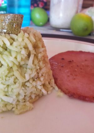 Una foto de Arroz verde