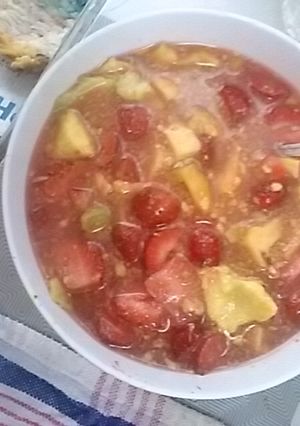 Foto resep Es Buah Tiga Warna