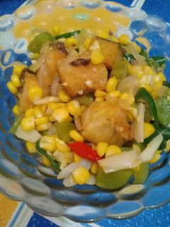 Foto resep Ikan Jambal Tumis Jagung